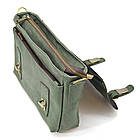 Чоловіча сумка-портфель на плече з ручкою TARWA RE-6008-3md зелена, фото 9