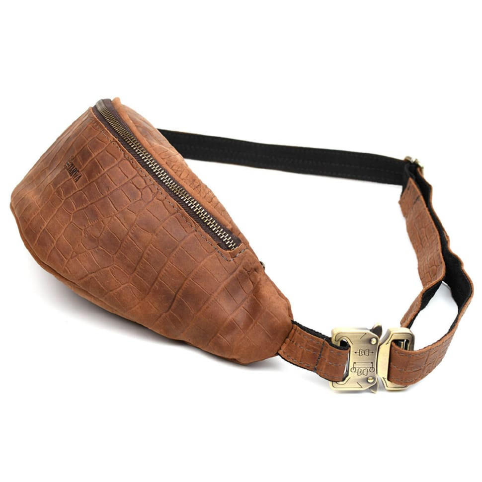 Напоєсна сумка з натуральної шкіри REPC-3035-3md TARWA світло-коричнева, фото 1