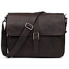 Чоловіча сумка через плече з коричневої крейзі хорс TARWA RC-1046-4lx, фото 3