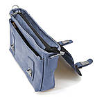 Чоловіча сумка-портфель на плече з ручкою TARWA RK-6008-3md синя, фото 8