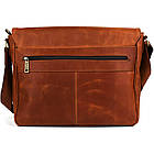 Чоловіча шкіряна сумка через плече з клапаном TARWA RB-1047-3md коньяк, фото 4
