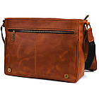 Чоловіча шкіряна сумка через плече з клапаном TARWA RB-1047-3md коньяк, фото 6