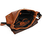 Чоловіча шкіряна сумка через плече з клапаном TARWA RB-1047-3md коньяк, фото 10