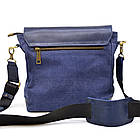 Сумка-месенджер через плече мікс тканини канваc і шкіри KKc-1309-4lx TARWA, фото 3