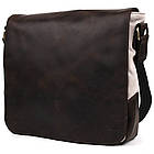 Сумка через плече розміру А4 із парусини та шкіри RCJ-6601-3md TARWA, фото 5