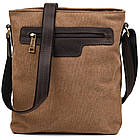 Сумка через плече в комбінації кавовий канвас і кінської шкіри RCc-0040-4lx TARWA, фото 4