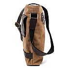 Сумка через плече в комбінації кавовий канвас і кінської шкіри RCc-0040-4lx TARWA, фото 6