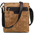 Сумка через плече в комбінації вощений канвас і кінської шкіри RCw-0040-4lx TARWA, фото 4