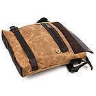 Сумка через плече в комбінації вощений канвас і кінської шкіри RCw-0040-4lx TARWA, фото 7