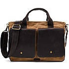 Чоловіча сумка з вощеного канвасу та кінської шкіри TARWA RCw-3990-3md, фото 3