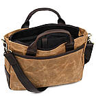 Чоловіча сумка з вощеного канвасу та кінської шкіри TARWA RCw-3990-3md, фото 6