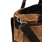 Чоловіча сумка з вощеного канвасу та кінської шкіри TARWA RCw-3990-3md, фото 7