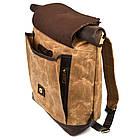 Рюкзак із кінської шкіри та вощеного канваса рол-ап TARWA RCw-5191-3md, фото 7