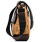 Сумка-месіжер через плече чоловіча, водостійкий канвас і шкіра RCw-1309-4lx TARWA, фото 4