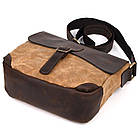 Сумка-месіжер через плече чоловіча, водостійкий канвас і шкіра RCw-1309-4lx TARWA, фото 7