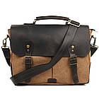 Чоловіча сумка-портфель із канвасу та шкіри TARWA RCc-3960-3md, фото 4