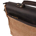 Чоловіча сумка-портфель із канвасу та шкіри TARWA RCc-3960-3md, фото 5