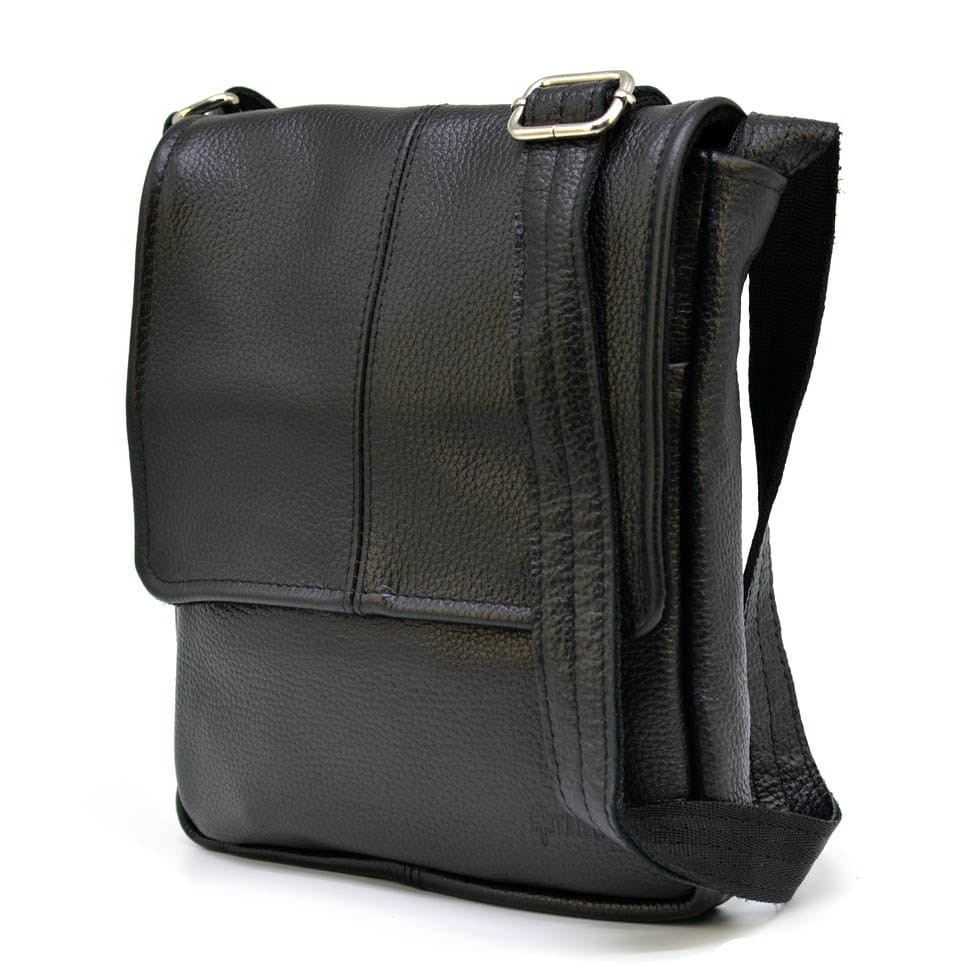 Чоловіча шкіряна сумка через плече з клапаном із флотара FA-1301-3md TARWA, фото 1