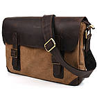 Чоловіча сумка через плече з канвасу та шкіри RCс-6002-3md TARWA, фото 6