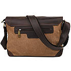 Чоловіча сумка через плече з канвасу та шкіри RCс-6002-3md TARWA, фото 8