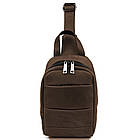 Рюкзак слінг шкіряний об'ємний із кишенями TARWA RC-6010-3md, фото 5