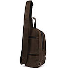 Рюкзак слінг шкіряний об'ємний із кишенями TARWA RC-6010-3md, фото 7