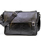 Обкладинка на паспорт Shvigel 13921 шкіряна Чорна, фото 2