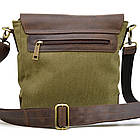 Месенджер через плече мікс шкіри та тканини канваc RHc-1309-4lx TARWA, фото 3