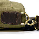 Месенджер через плече мікс шкіри та тканини канваc RHc-1309-4lx TARWA, фото 7