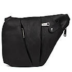 Чоловіча сумка-слінг через плече для лівші чорна TARWA RA-6405-3md, фото 3