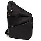 Чоловіча сумка-слінг через плече для лівші чорна TARWA RA-6405-4lx, фото 5