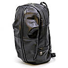 Чоловічий шкіряний рюкзак TARWA GA-7340-3md чорний, фото 2