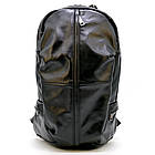 Чоловічий шкіряний рюкзак TARWA GA-7340-3md чорний, фото 4