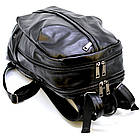 Чоловічий шкіряний рюкзак TARWA GA-7340-3md чорний, фото 7