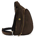 Шкіряний рюкзак TARWA RC-3025-3md рюкзак-слінг на одне плече, фото 3