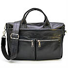 Сумка з натуральної шкіри для ноутбука чорна GA-7122-4lx TARWA, фото 2