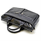 Сумка з натуральної шкіри для ноутбука чорна GA-7122-4lx TARWA, фото 6