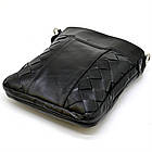 Плетена чоловіча шкіряна сумка через плече GA-0021-3md TARWA, фото 5