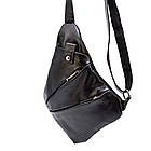 Чоловіча сумка-слінг через плече GA-6402-3md чорна бренд TARWA, фото 6