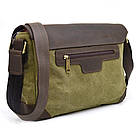 Чоловіча сумка через плече зі шкіри та канвас CH-6002-3md TARWA, фото 4