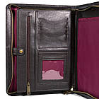 Шкіряна папка органайзер портфоліо на блискавці для документів А4+ TARWA GC-1296-4lx, фото 4