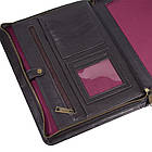 Шкіряна папка органайзер портфоліо на блискавці для документів А4+ TARWA GC-1296-4lx, фото 5