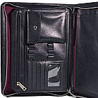 Шкіряна чорна папка органайзер портфоліо на блискавці для документів А4+ TARWA GA-1295-4lx, фото 2