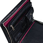 Шкіряна чорна папка органайзер портфоліо на блискавці для документів А4+ TARWA GA-1295-4lx, фото 7