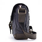 Чоловіча сумка через плече зі шкіри та канвасу RGa-6002-3md TARWA, фото 4