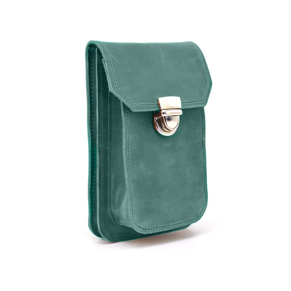 Шкіряна сумка чохол на пояс хакі TARWA RE-2091-3md, фото 1