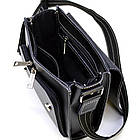 Чорна сумка через плече чоловіча ZAw-3027-3md від TARWA біла нитка, фото 8