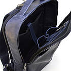 Шкіряний рюкзак синій унісекс TARWA RK-7280-3md, фото 2