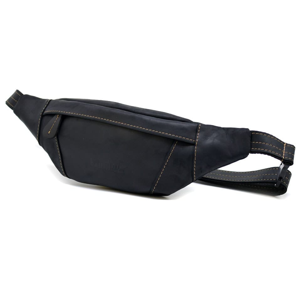 Напоясна шкіряна сумка бананка LIMARY Lim-525RA кінська шкіра, фото 1