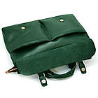 Жіноча сумка з прикрасою із натуральної шкіри Vintage 22262 Чорна, фото 8